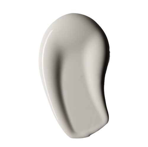 Blū Paint swatch of smooth Mack Gray interior paint on a black background