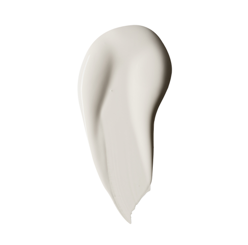 Smooth white paint swatch representing Blu Paint Peace of Mind interior paint on black background