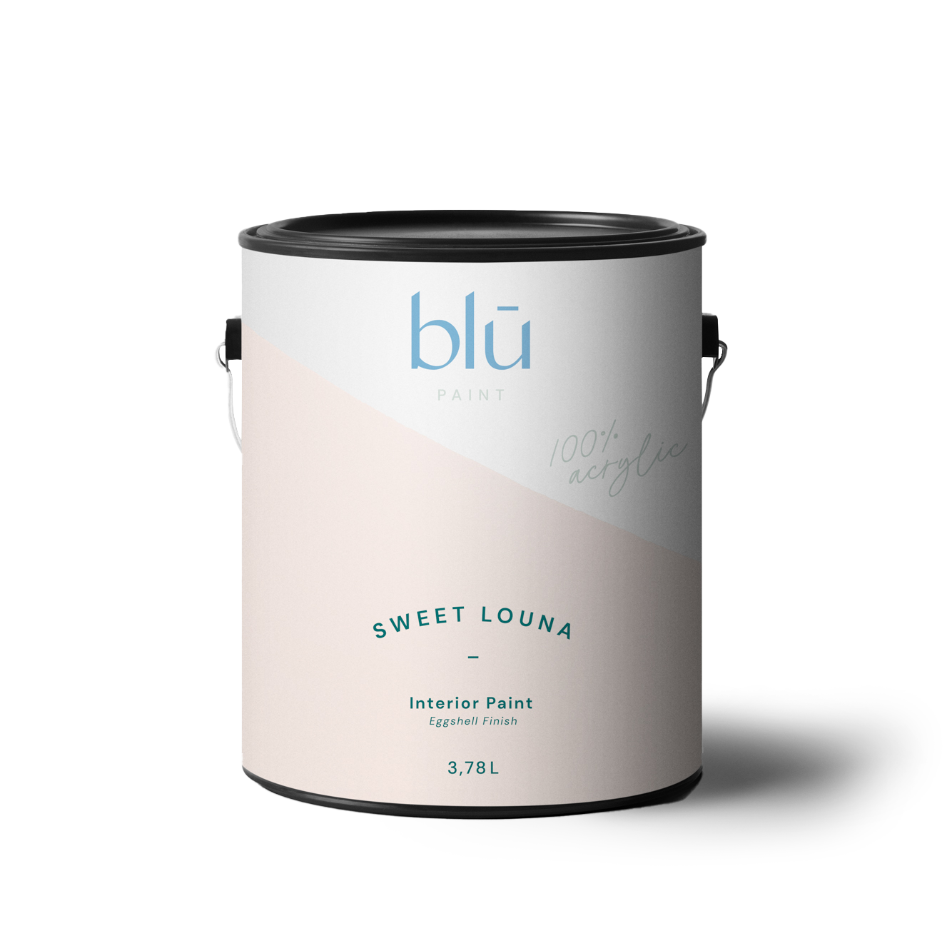 Blu Paint Sweet Louna interior paint can with eggshell finish and 3.78 liters capacity