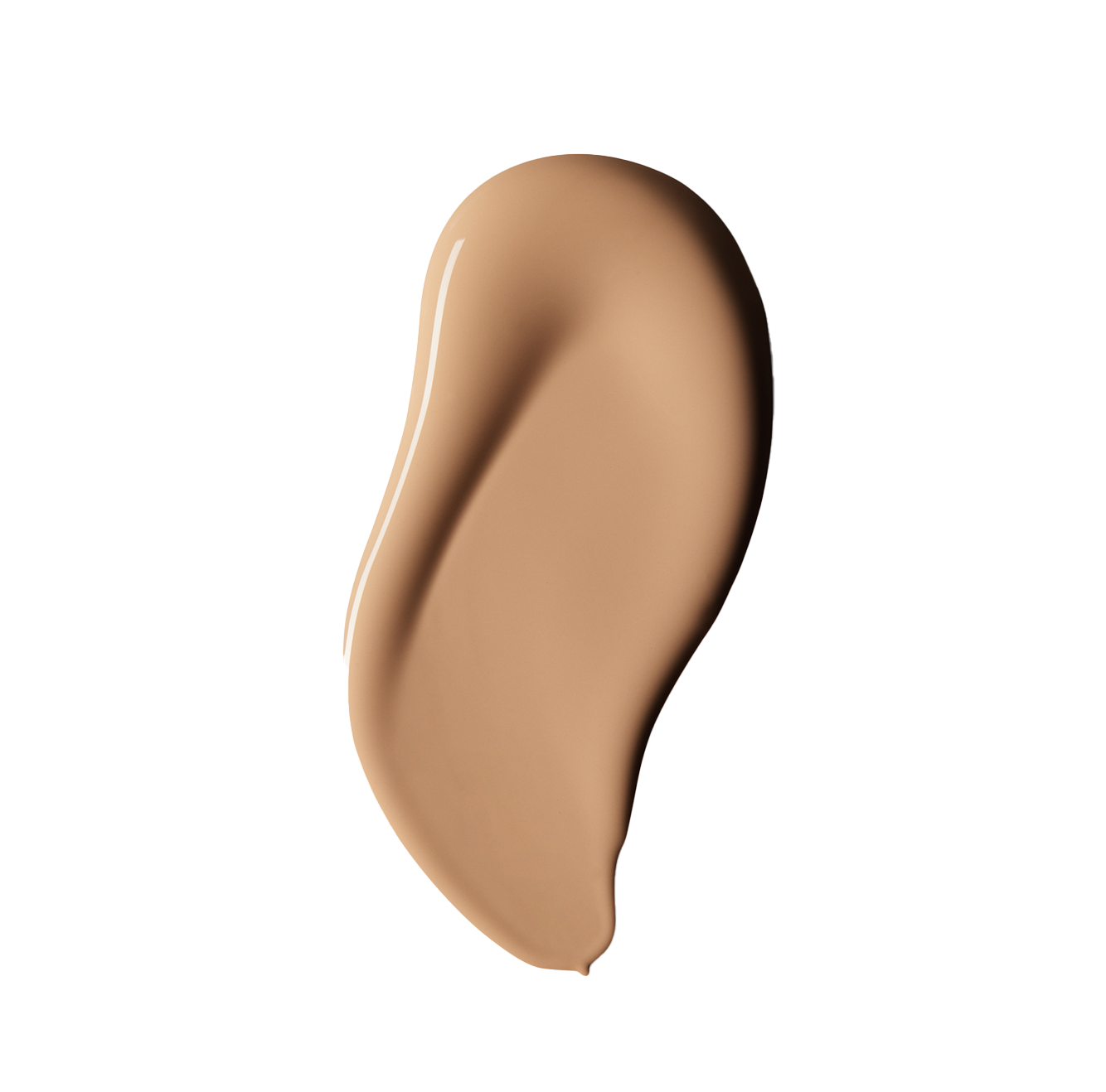 Blu Paint Marias Heart interior paint swatch showing warm beige tan smear on black background