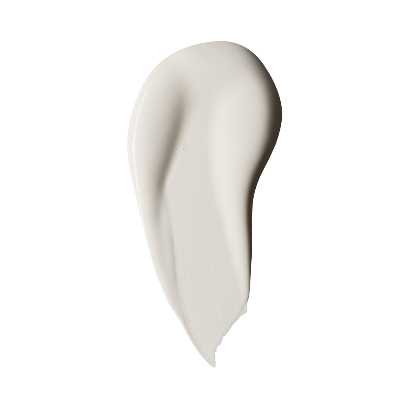 Smooth white paint swatch representing Blu Paint Peace of Mind interior paint on black background