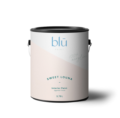 Blu Paint Sweet Louna interior paint can with eggshell finish and 3.78 liters capacity